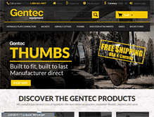 Tablet Screenshot of gentecequipment.com